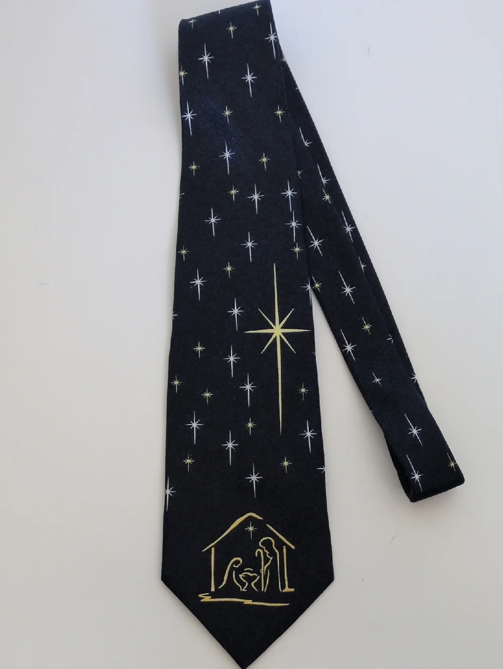 Eagles Wings 100% Silk Nativity Scene Tie